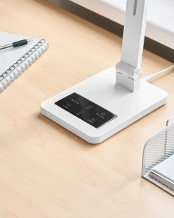 New Beliani Lampada da scrivania a LED LEPUS con sensore di movimento Bianco