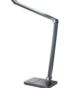 New Beliani Lampada da scrivania a LED LEPUS con sensore di movimento scuro Grigio