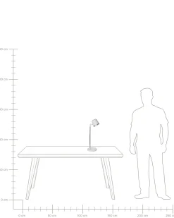 Online Beliani Lampada da scrivania a LED LIBRA con dimmer Bianco