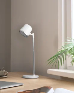 Online Beliani Lampada da scrivania a LED LIBRA con dimmer Bianco