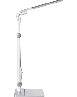 New Beliani Lampada da scrivania a LED PEGASI con dimmer Argento Bianco Argento
