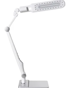 New Beliani Lampada da scrivania a LED PEGASI con dimmer Argento Bianco Argento