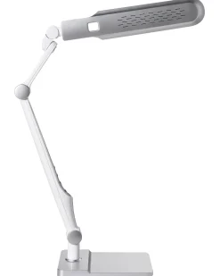 New Beliani Lampada da scrivania a LED PEGASI con dimmer Argento Bianco Argento