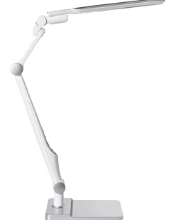 New Beliani Lampada da scrivania a LED PEGASI con dimmer Argento Bianco Argento