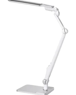 New Beliani Lampada da scrivania a LED PEGASI con dimmer Argento Bianco Argento