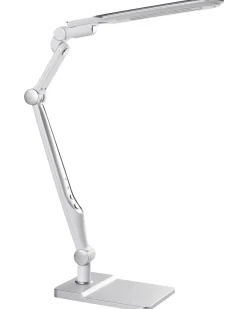 New Beliani Lampada da scrivania a LED PEGASI con dimmer Argento Bianco Argento
