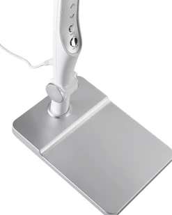 New Beliani Lampada da scrivania a LED PEGASI con dimmer Argento Bianco Argento