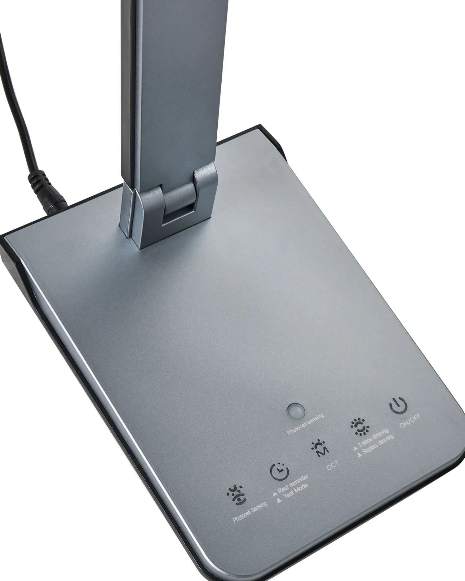 Clearance Beliani Lampada da scrivania a LED PICTOR con dimmer scuro Grigio