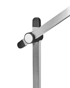 Outlet Beliani Lampada da scrivania a LED SERPENS con dimmer Argento Argento Nero