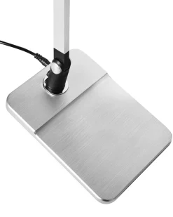 Outlet Beliani Lampada da scrivania a LED SERPENS con dimmer Argento Argento Nero