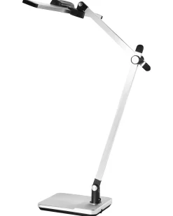 Outlet Beliani Lampada da scrivania a LED SERPENS con dimmer Argento Argento Nero