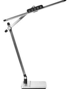 Outlet Beliani Lampada da scrivania a LED SERPENS con dimmer Argento Argento Nero