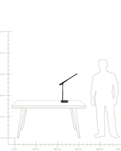 Online Beliani Lampada da scrivania a LED TUCANA con dimmer Nero