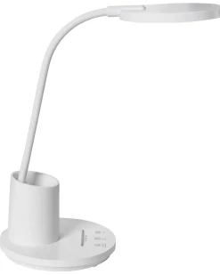 Beliani Lampada da scrivania a LED VELA con dimmer Bianco
