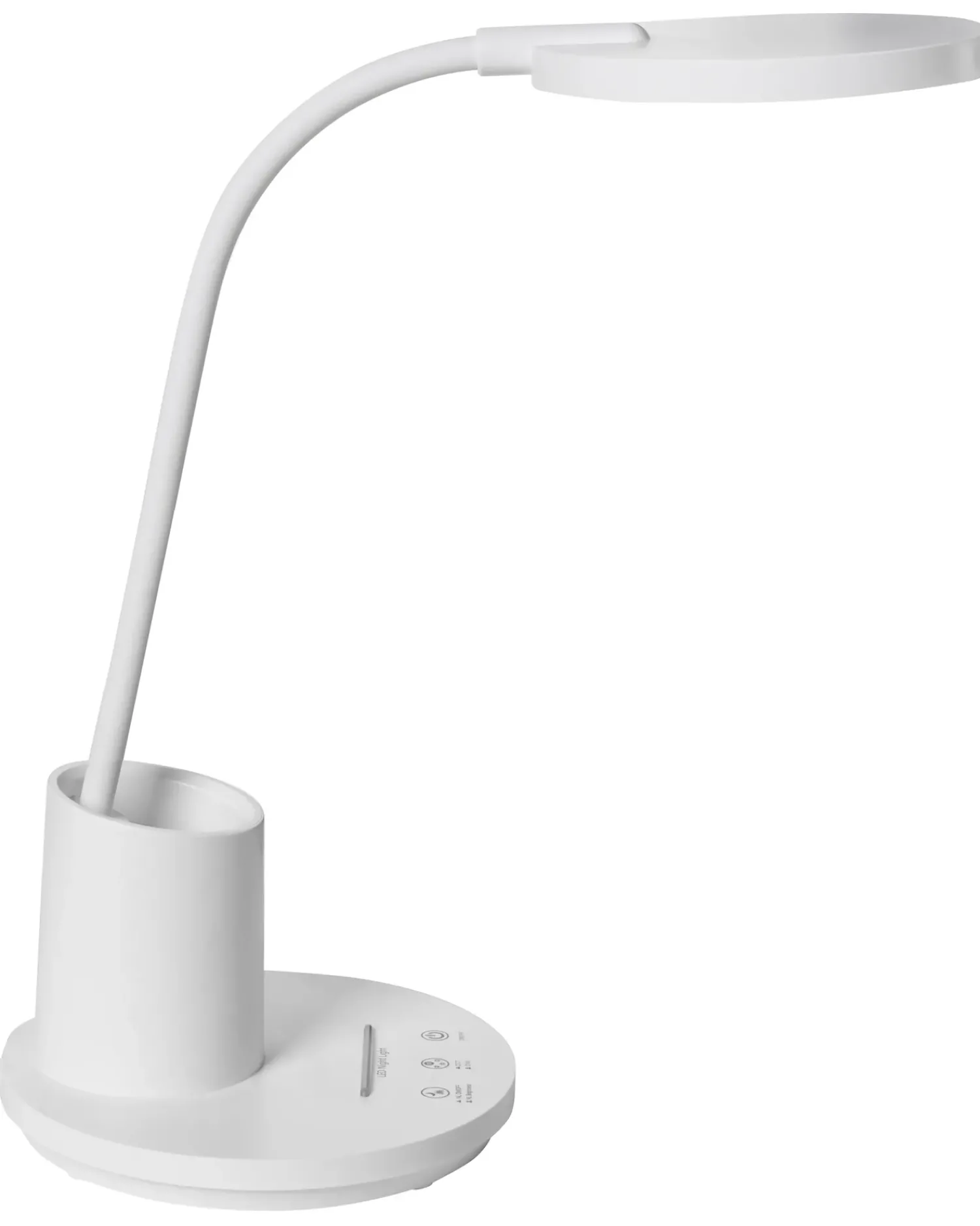 Beliani Lampada da scrivania a LED VELA con dimmer Bianco