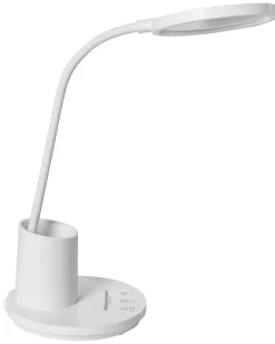 Beliani Lampada da scrivania a LED VELA con dimmer Bianco