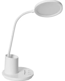 Beliani Lampada da scrivania a LED VELA con dimmer Bianco