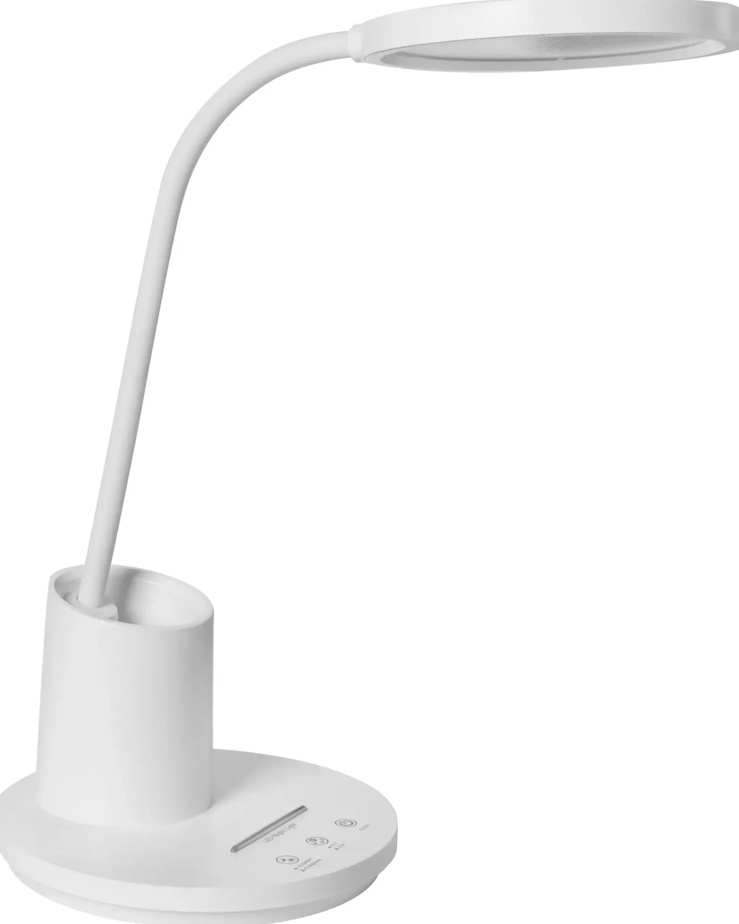 Beliani Lampada da scrivania a LED VELA con dimmer Bianco