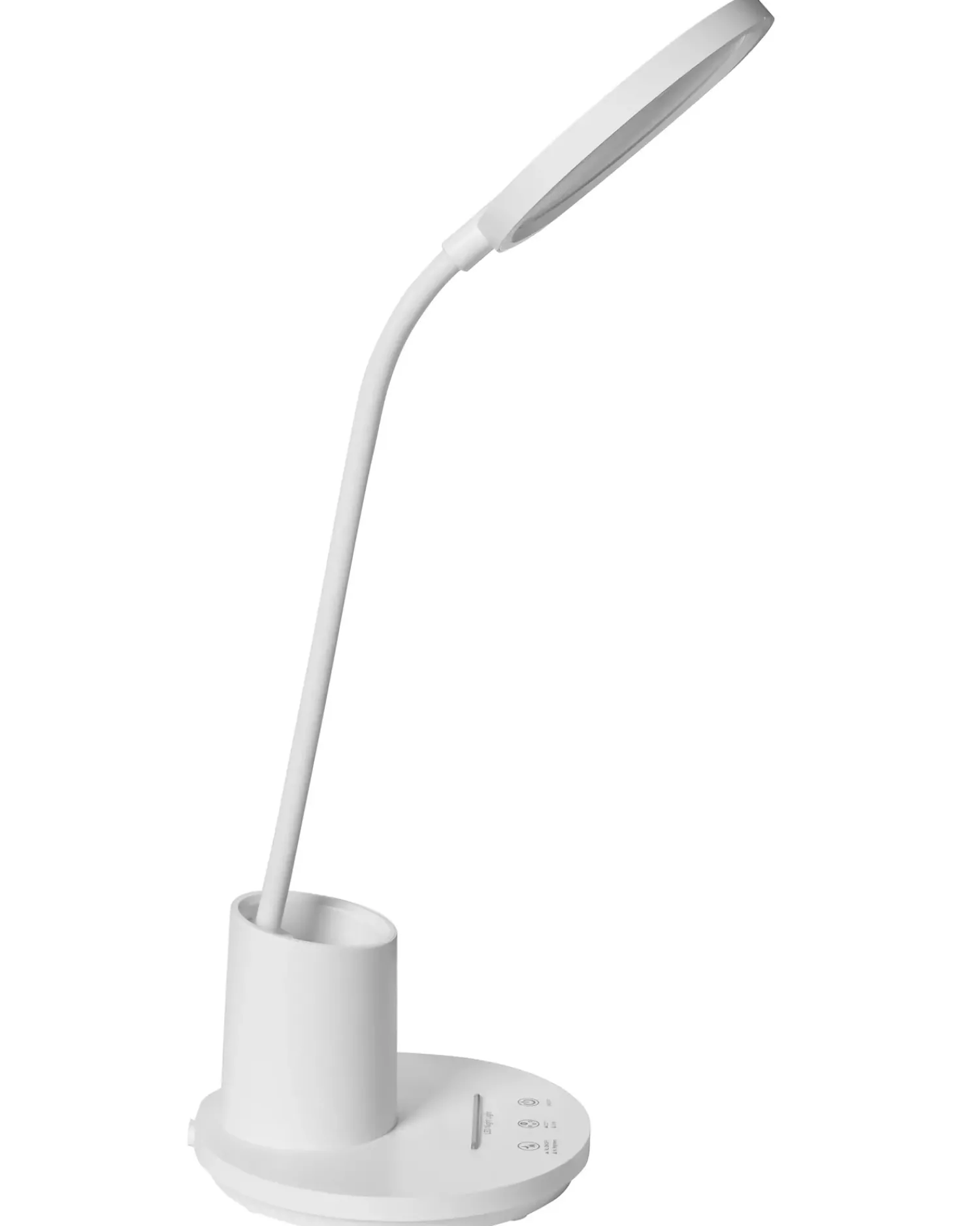 Beliani Lampada da scrivania a LED VELA con dimmer Bianco
