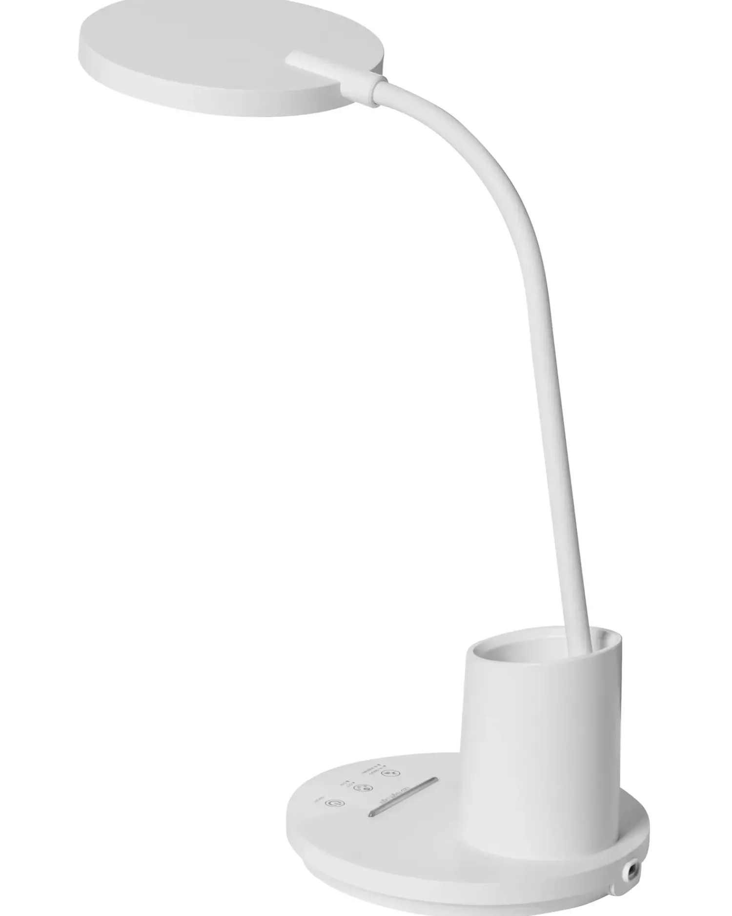 Beliani Lampada da scrivania a LED VELA con dimmer Bianco
