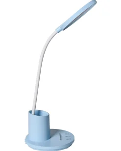 Sale Beliani Lampada da scrivania a LED VELA con dimmer Blu Bianco Blu