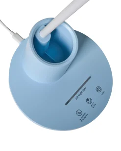 Sale Beliani Lampada da scrivania a LED VELA con dimmer Blu Bianco Blu