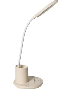 Hot Beliani Lampada da scrivania a LED VELA con dimmer chiaro Beige