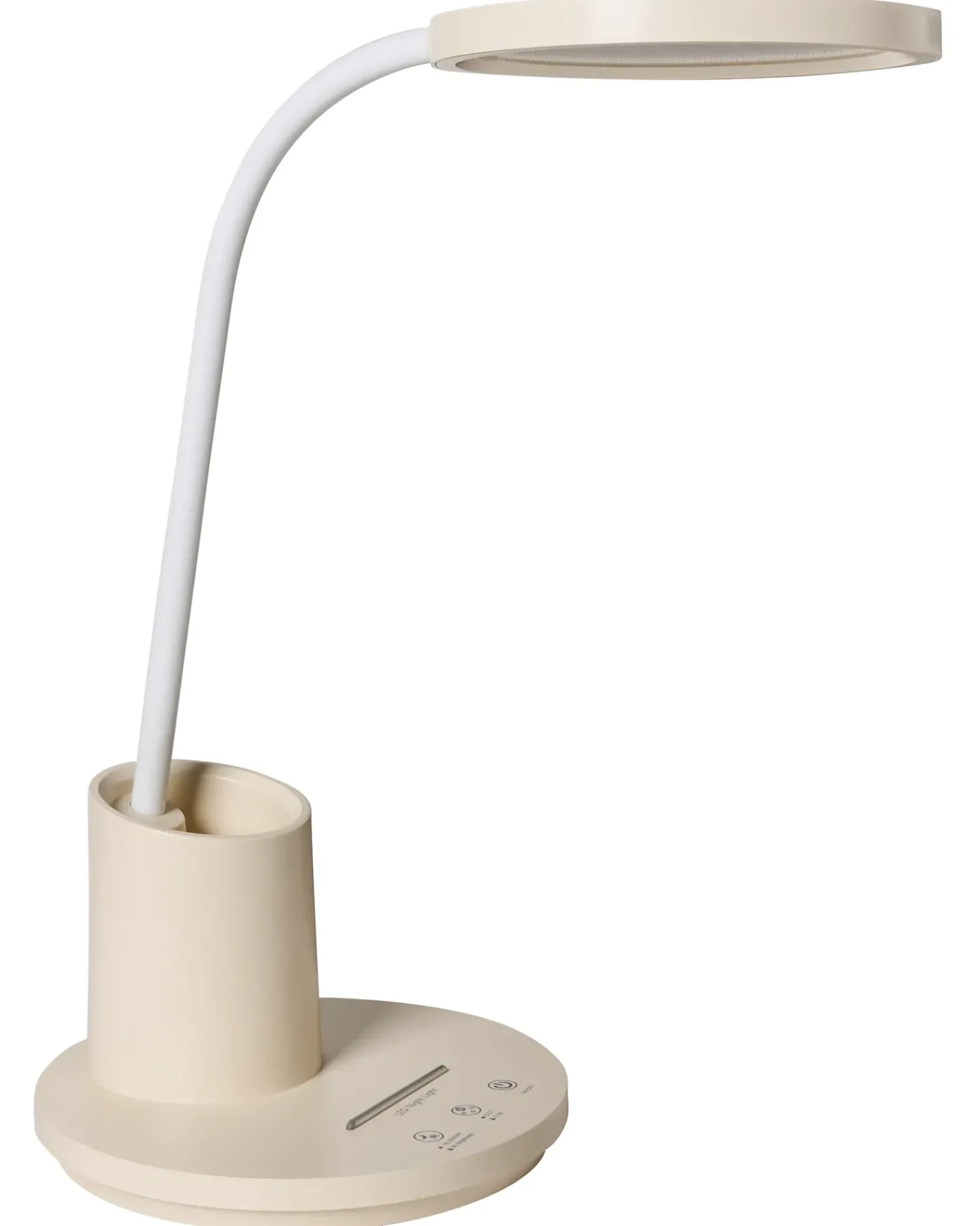 Hot Beliani Lampada da scrivania a LED VELA con dimmer chiaro Beige