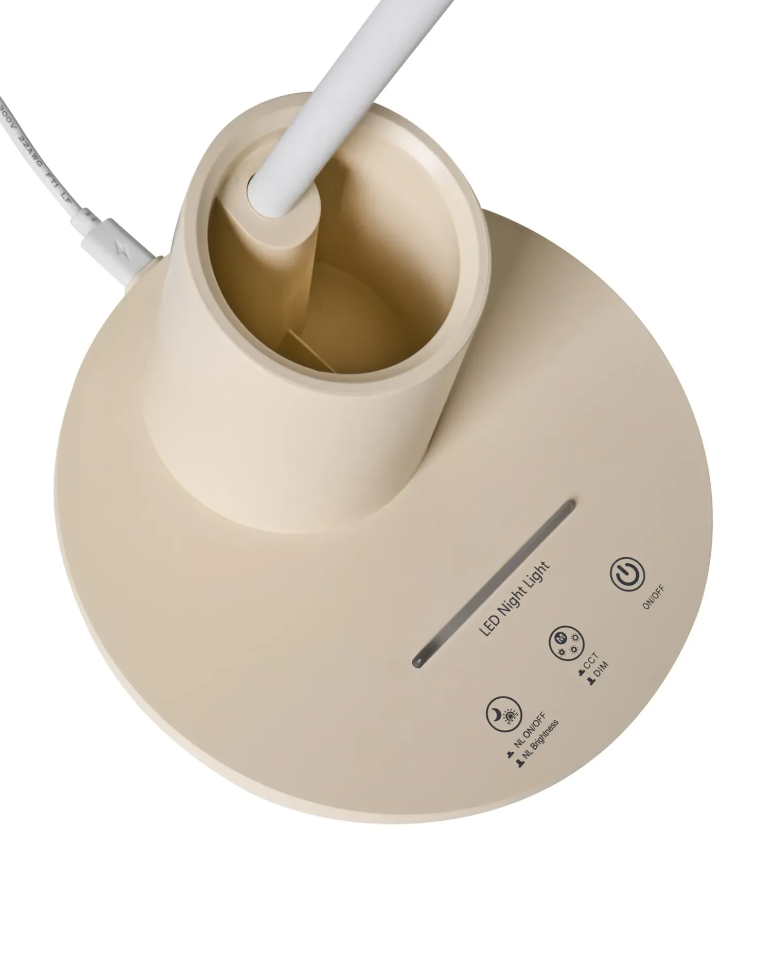 Hot Beliani Lampada da scrivania a LED VELA con dimmer chiaro Beige