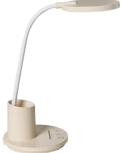 Hot Beliani Lampada da scrivania a LED VELA con dimmer chiaro Beige