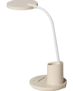 Hot Beliani Lampada da scrivania a LED VELA con dimmer chiaro Beige