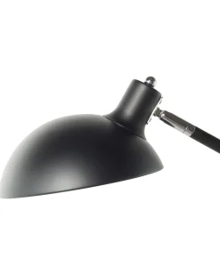 New Beliani Lampada da scrivania MERAMEC Regolabile Metallo Nero Argento Nero