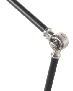 New Beliani Lampada da scrivania MERAMEC Regolabile Metallo Nero Argento Nero