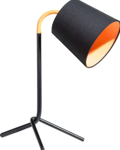 Sale Beliani Lampada da scrivania MOOKI Regolabile Metallo Nero Arancione Nero