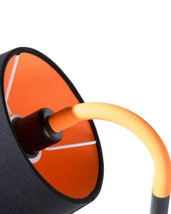 Sale Beliani Lampada da scrivania MOOKI Regolabile Metallo Nero Arancione Nero