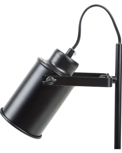 Hot Beliani Lampada da scrivania MUNDAKA Regolabile Metallo Nero Grigio Nero