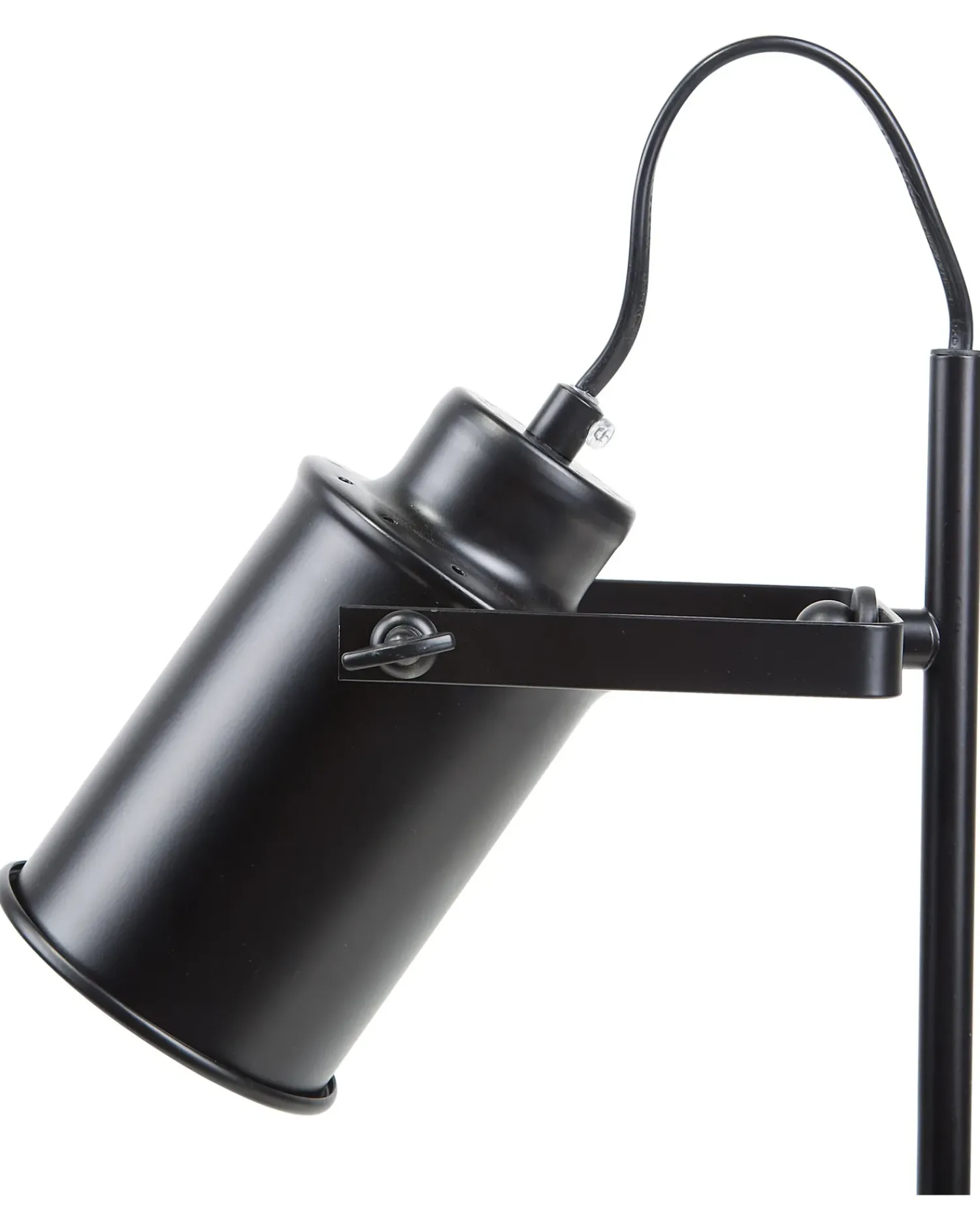 Hot Beliani Lampada da scrivania MUNDAKA Regolabile Metallo Nero Grigio Nero