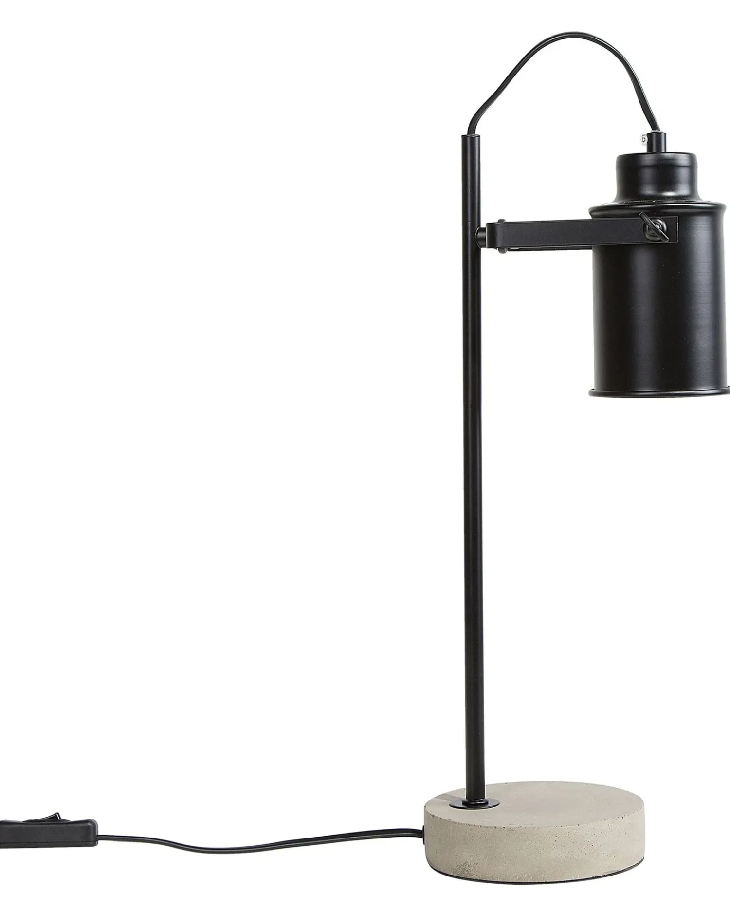 Hot Beliani Lampada da scrivania MUNDAKA Regolabile Metallo Nero Grigio Nero
