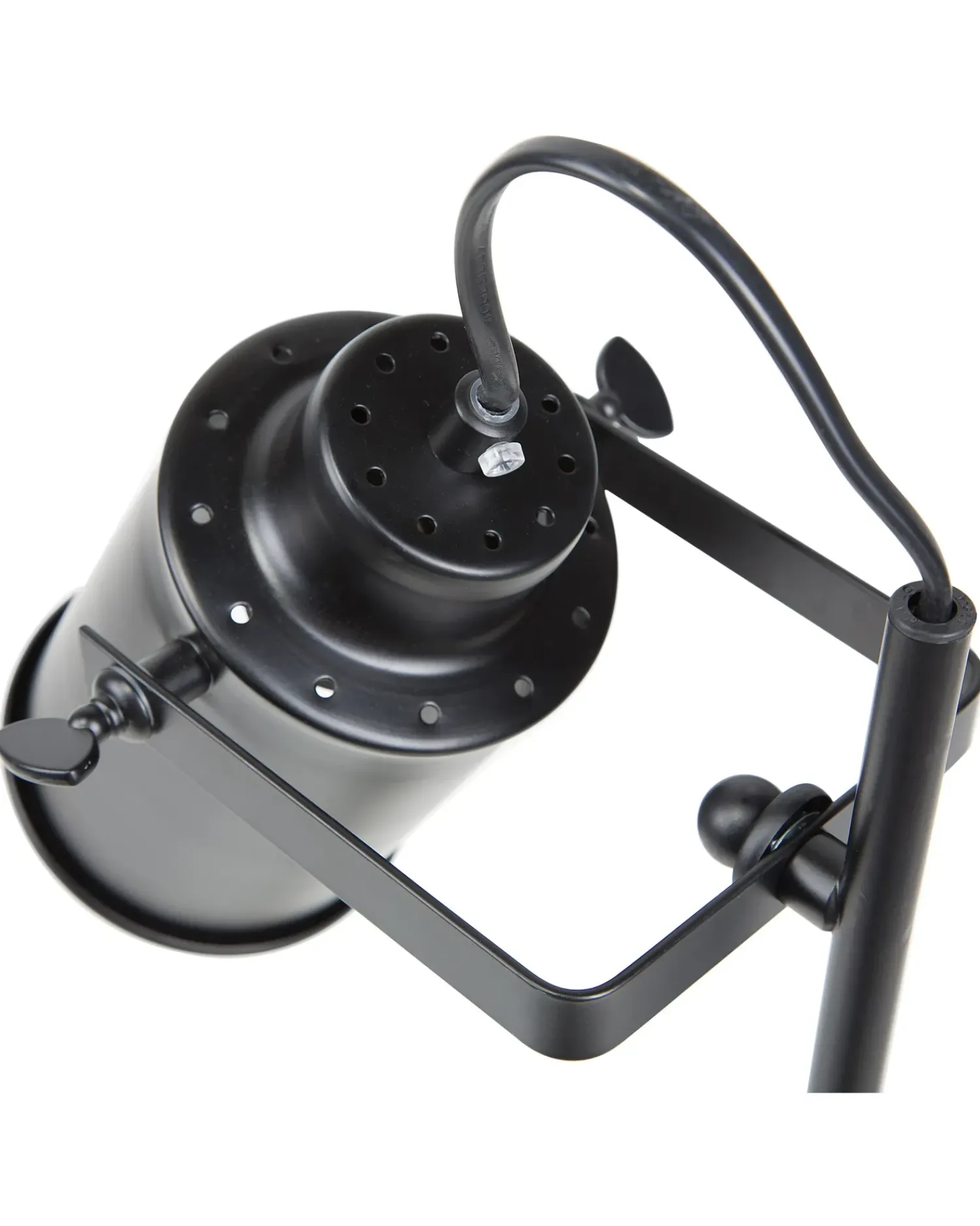 Hot Beliani Lampada da scrivania MUNDAKA Regolabile Metallo Nero Grigio Nero