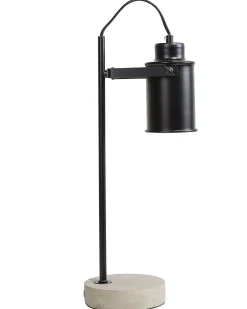Hot Beliani Lampada da scrivania MUNDAKA Regolabile Metallo Nero Grigio Nero