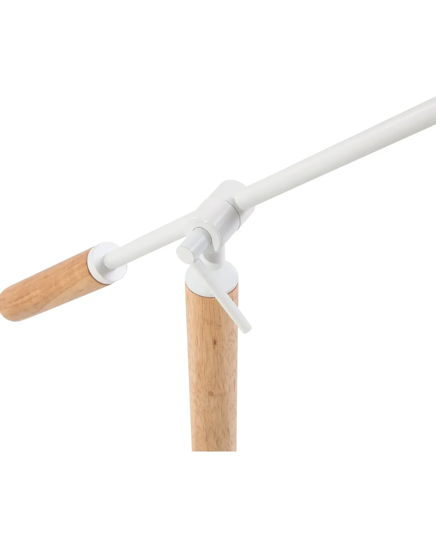 Hot Beliani Lampada da scrivania PECKOS Regolabile Metallo Bianco Bianco Marrone