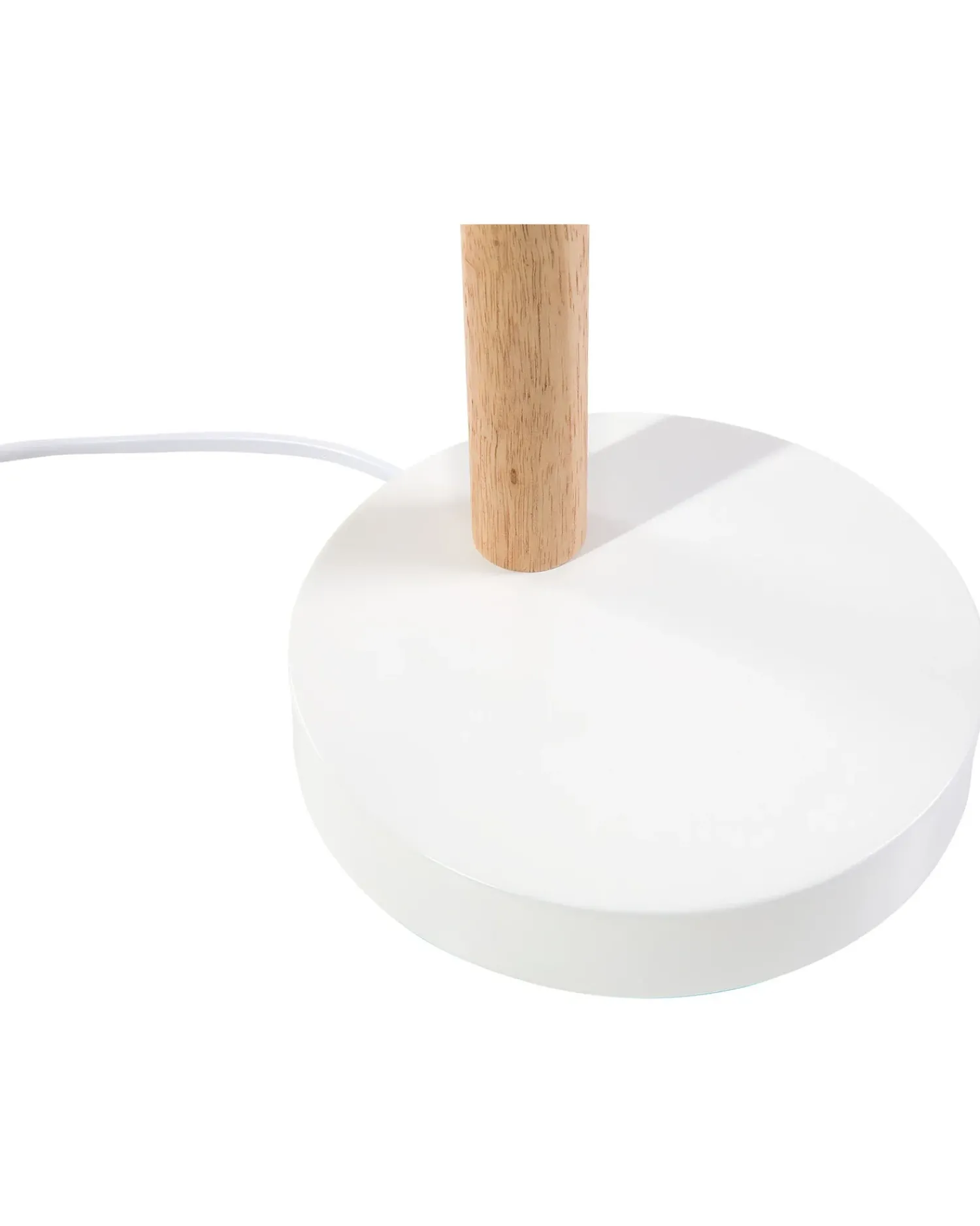 Hot Beliani Lampada da scrivania PECKOS Regolabile Metallo Bianco Bianco Marrone
