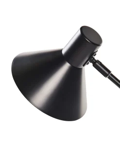 Beliani Lampada da scrivania PINKEEN Metallo Nero Nero Oro