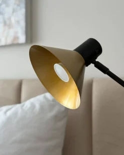 Online Beliani Lampada da scrivania PINKEEN Metallo Oro Nero Oro
