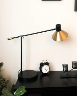 Online Beliani Lampada da scrivania PINKEEN Metallo Oro Nero Oro