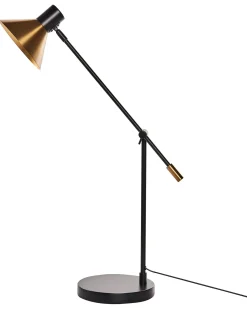 Online Beliani Lampada da scrivania PINKEEN Metallo Oro Nero Oro