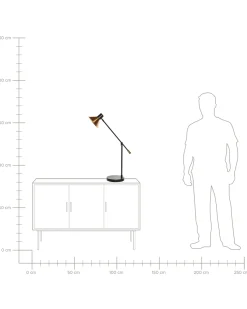 Online Beliani Lampada da scrivania PINKEEN Metallo Oro Nero Oro