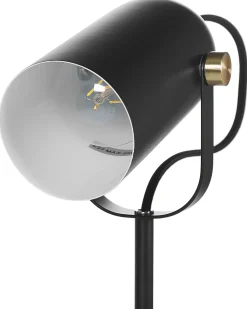 Discount Beliani TYRIA Regolabile Metallo Nero Bianco Oro Nero