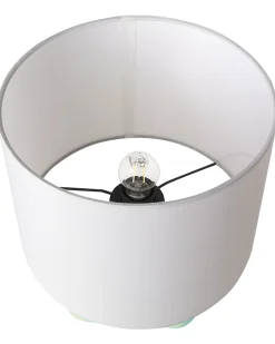 Hot Beliani Lampada da tavolo ABBIE Ceramica Verde chiaro Bianco Verde