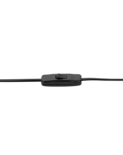 Online Beliani Lampada da tavolo ABENS Legno Nero Bianco Nero